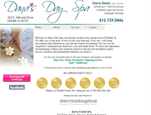 Tablet Screenshot of danasdayspa.com